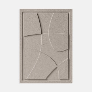 WallDecor Abstract I 35×50 cm Almond Beige Creativa
