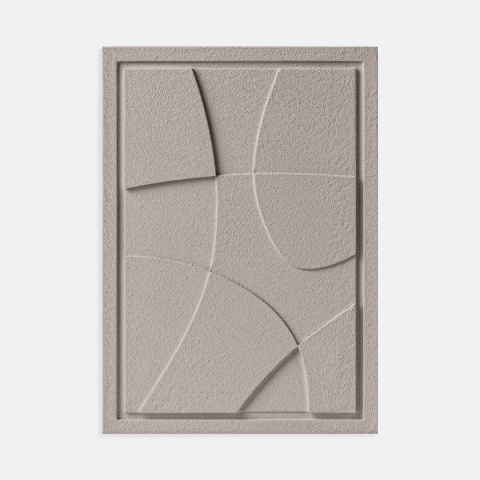 WallDecor Abstract I 35×50 cm Almond Beige Creativa