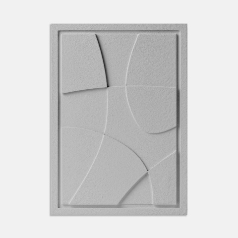 WallDecor Abstract I 35×50 cm Milky Grey Creativa