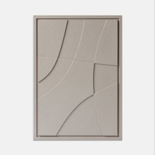 WallDecor Abstract II 35×50 cm Almond Beige Creativa