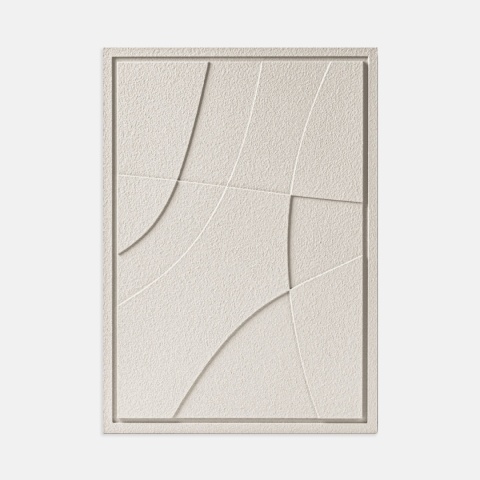 WallDecor Abstract II 35×50 cm Natural Cream Creativa
