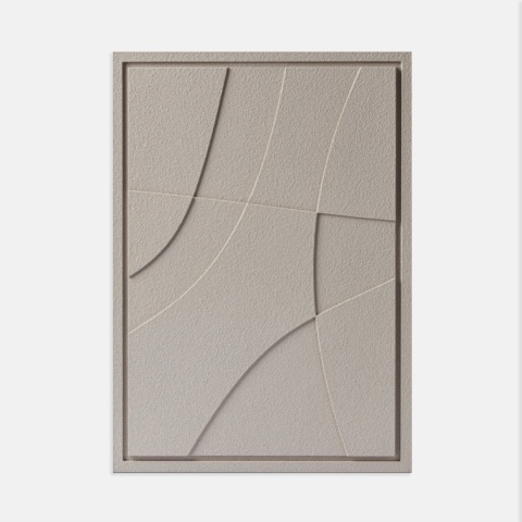WallDecor Abstract II 50×70 cm Almond Beige Creativa