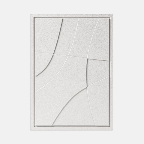 WallDecor Abstract II 50×70 cm Bianco Creativa