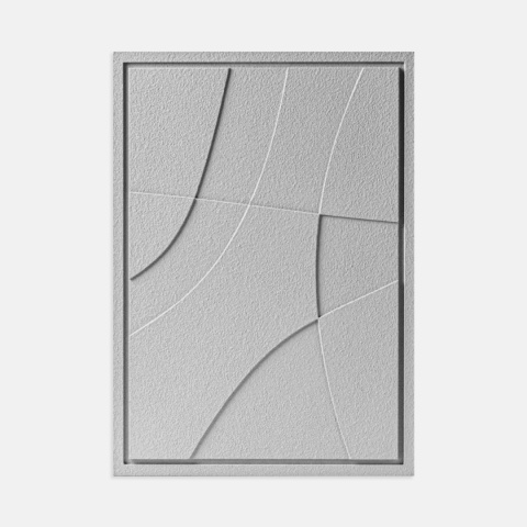 WallDecor Abstract II 50×70 cm Milky Grey Creativa