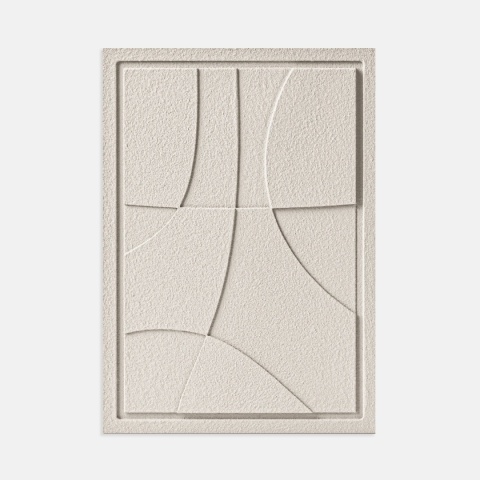 WallDecor Abstract III 35×50 cm Natural Cream Creativa