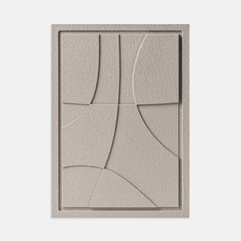 WallDecor Abstract III 50×70 cm Almond Beige Creativa
