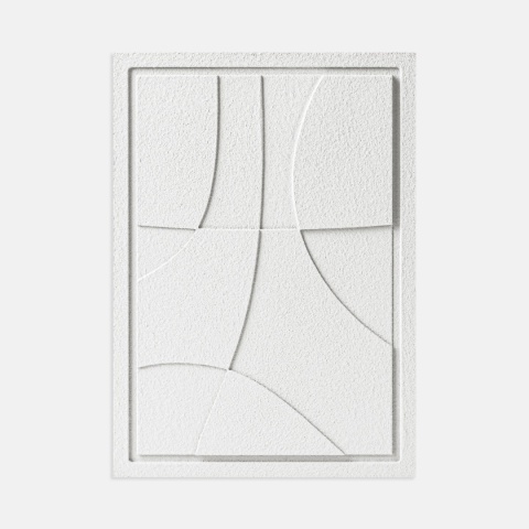 WallDecor Abstract III 50×70 cm Bianco Creativa