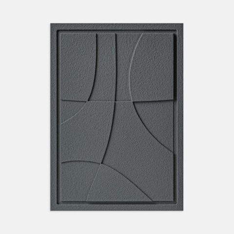 WallDecor Abstract III 50×70 cm Smokey Grey Creativa