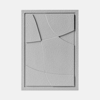 WallDecor Abstract IV 35×50 cm Milky Grey Creativa