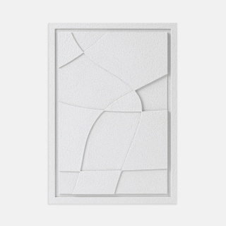 WallDecor Abstract V 35×50 cm Bianco Creativa