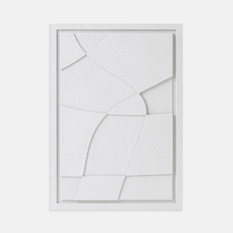 WallDecor Abstract V 50×70 cm Bianco Creativa