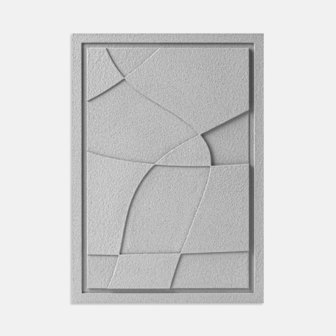 WallDecor Abstract V 50×70 cm Milky Grey Creativa