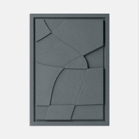 WallDecor Abstract V 50×70 cm Smokey Grey Creativa
