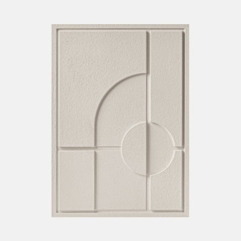 WallDecor Geometric I 35×50 cm Natural Cream Creativa