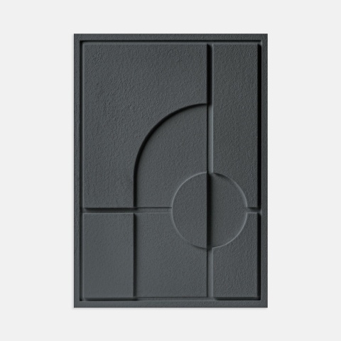 WallDecor Geometric I 35×50 cm Smokey Grey Creativa