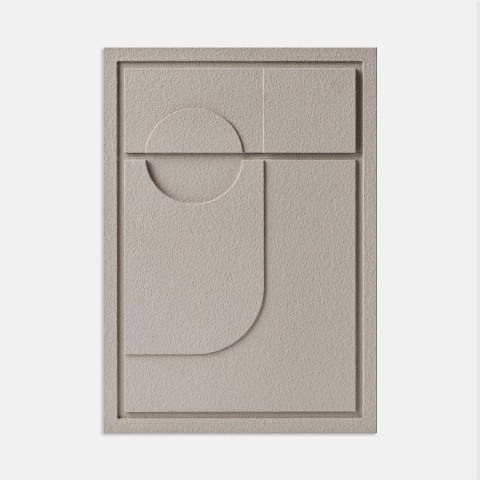 WallDecor Geometric II 35×50 cm Almond Beige Creativa