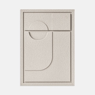 WallDecor Geometric II 35×50 cm Natural Cream Creativa