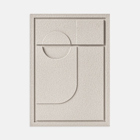 WallDecor Geometric II 35×50 cm Natural Cream Creativa