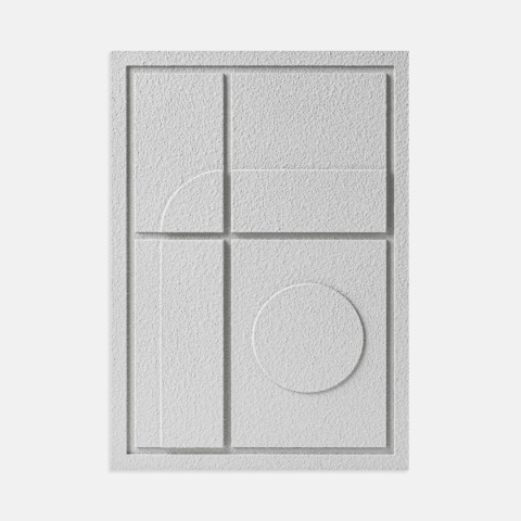 WallDecor Geometric III 50×70 cm Bianco Creativa