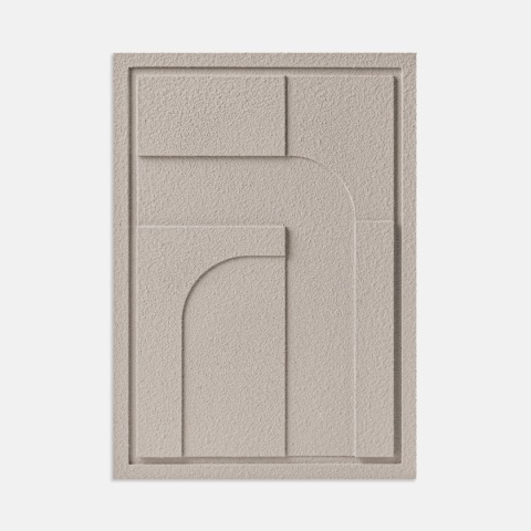 WallDecor Geometric IV 50×70 cm Almond Beige Creativa