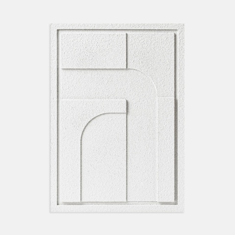 WallDecor Geometric IV 50×70 cm Bianco Creativa