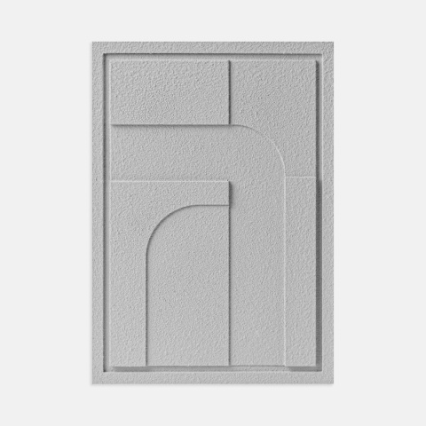 WallDecor Geometric IV 50×70 cm Milky Grey Creativa