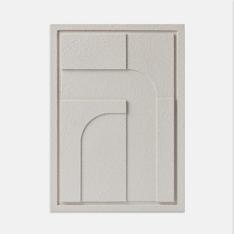 WallDecor Geometric IV 50×70 cm Natural Cream Creativa