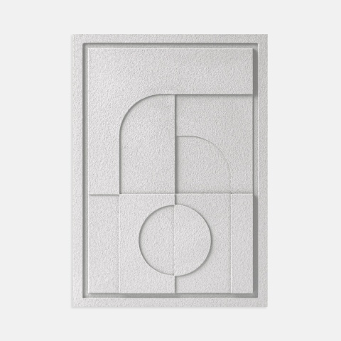 WallDecor Geometric V 35×50 cm Bianco Creativa