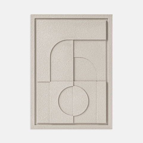 WallDecor Geometric V 35×50 cm Natural Cream Creativa