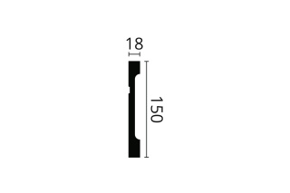 Listwa przypodłogowa FD15 15x1,8x200cm Noël & Marquet