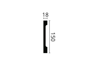 Listwa przypodłogowa FD15S 15x1,8x200cm Noël & Marquet