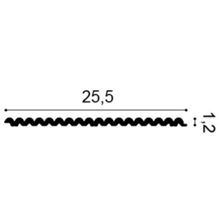 Listwa ścienna WX210 25,5x1,2x200cm Orac