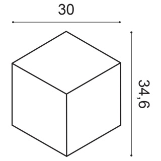 Listwa ścienna W105 34,6x3x30cm Orac
