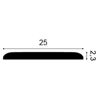Listwa ścienna W217 25x2,3x200cm Orac