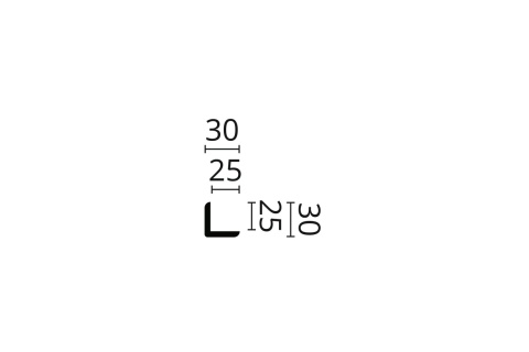 Listwa ścienna WE1 3x3x200cm Noël & Marquet