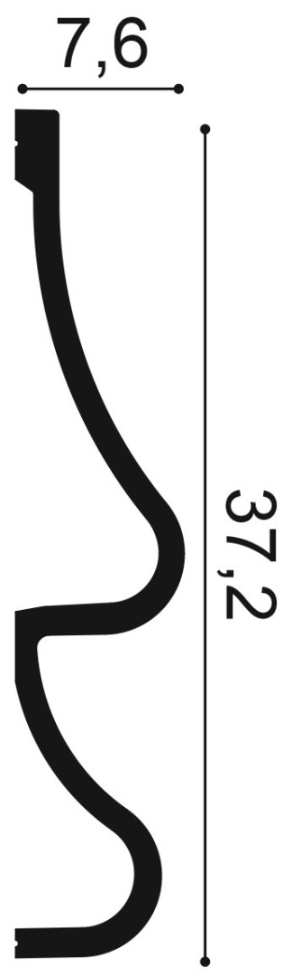 Listwa ścienna dekoracyjna P3071 37,2x7,6x200cm Orac