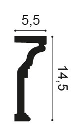 Listwa ścienna dekoracyjna P4000 14,5x5,5x200cm Orac
