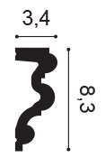 Listwa ścienna dekoracyjna P4025 8,3x3,4x200cm Orac