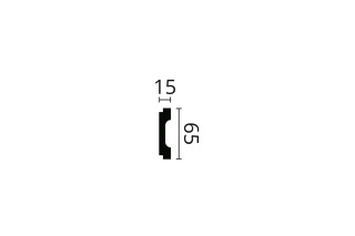 Listwa ścienna dekoracyjna WD1 6,5x1,5x200cm Noël & Marquet