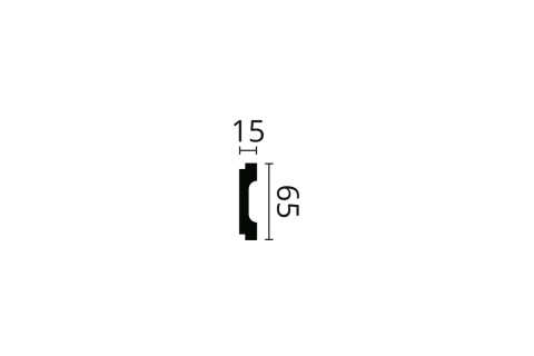 Listwa ścienna dekoracyjna WD1 6,5x1,5x200cm Noël & Marquet