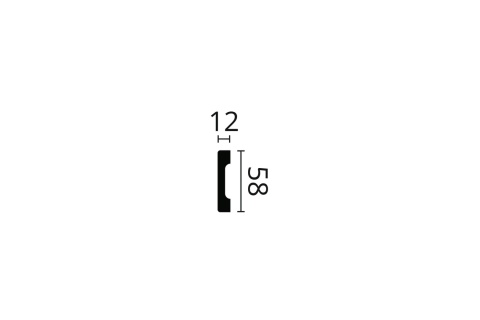 Listwa ścienna dekoracyjna WD4 5,8x1,2x200cm Noël & Marquet