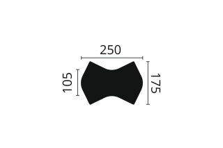Listwa ścienna dekoracyjna WING 17,5x10,5x25cm Noël & Marquet