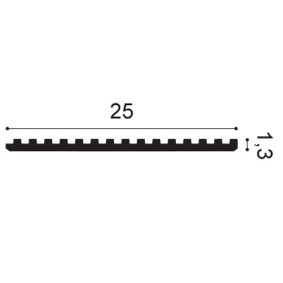 Listwa ścienna elastyczna WX205F 25x1,3x200cm Orac