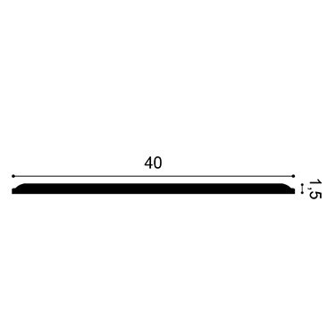 Listwa ścienna elastyczna W214F 40x1,5x200cm Orac