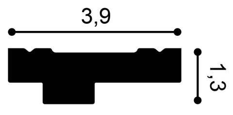 Listwa sufitowa CX160 1,3x3,9x200cm Orac