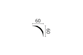Listwa sufitowa NE2 PURE 6x6x200cm Noël & Marquet