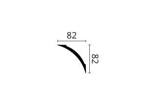 Listwa sufitowa NE3 PURE 8,2x8,2x200cm Noël & Marquet