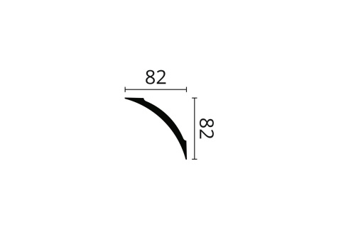 Listwa sufitowa NE3 PURE 8,2x8,2x200cm Noël & Marquet