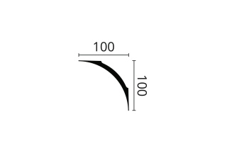 Listwa sufitowa NE4 PURE 10x10x200cm Noël & Marquet