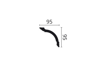 Listwa sufitowa WT17 9,5x9,5x200cm Noël & Marquet